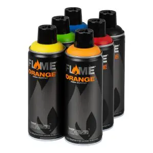 Flame Orange Spray Paint Tryout Pack (6 x 400ml)