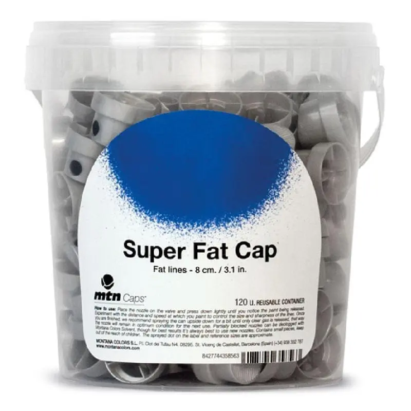 Super Fat Cap (Silver With Black Dot) - Bucket of 120