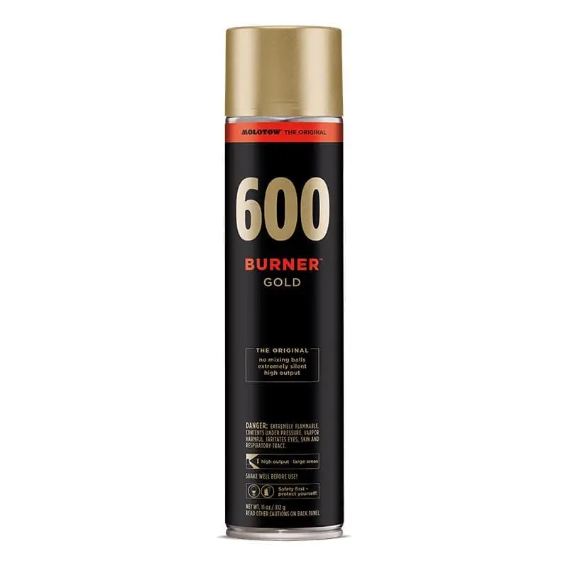 Molotow Burner Gold Spray Paint 600ml