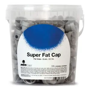 Super Fat Cap (Silver With Black Dot) - Bucket of 120