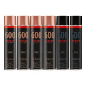 Molotow Burner Copper and Black Spray Paint Pack (6 x 600ml)