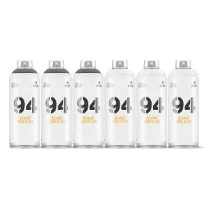 MTN Montana Colors 94 Black and White Spray Paint Pack (6 x 400ml)