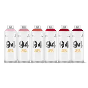 MTN Montana Colors 94 Reds Spray Paint Pack (6 x 400ml)