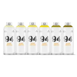 MTN Montana Colors 94 Yellows Spray Paint Pack (6 x 400ml)