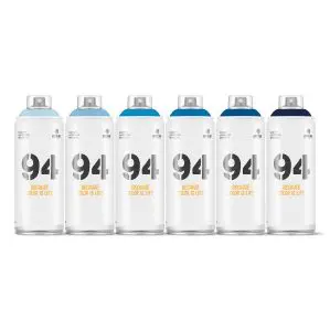 MTN Montana Colors 94 Blues Spray Paint Pack (6 x 400ml)