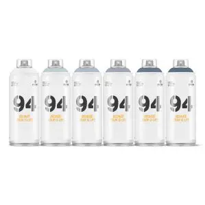 MTN Montana Colors 94 Cool Greys Spray Paint Pack (6 x 400ml)