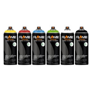 Flame Orange Spray Paint Tryout Pack (6 x 400ml)