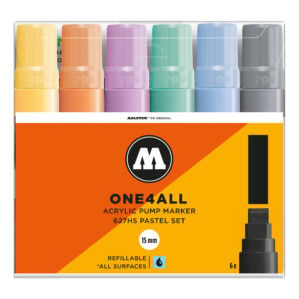 Molotow One4All Acrylic Marker 627HS Pastel Set (6 Markers)