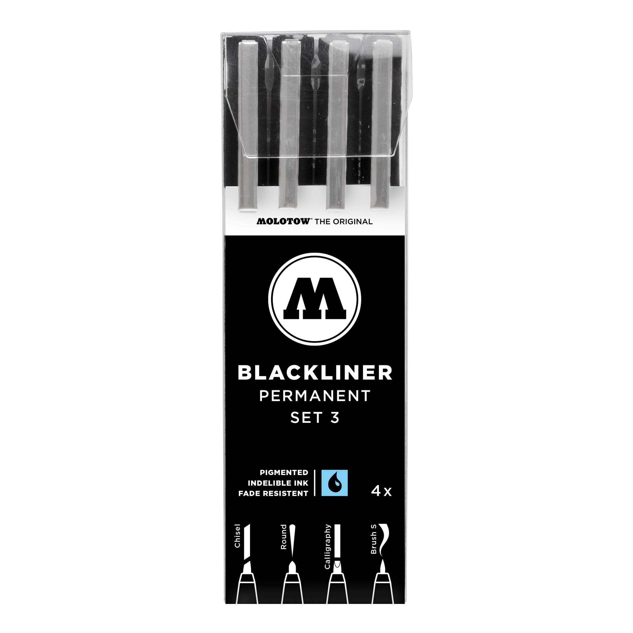 Molotow Blackliner - Set 3 (4 Markers)