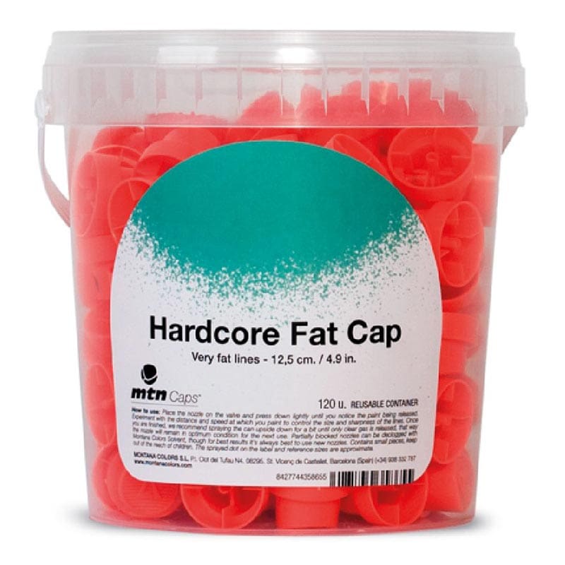Hardcore Fat Cap (Orange With Black Dot) - Bucket 120