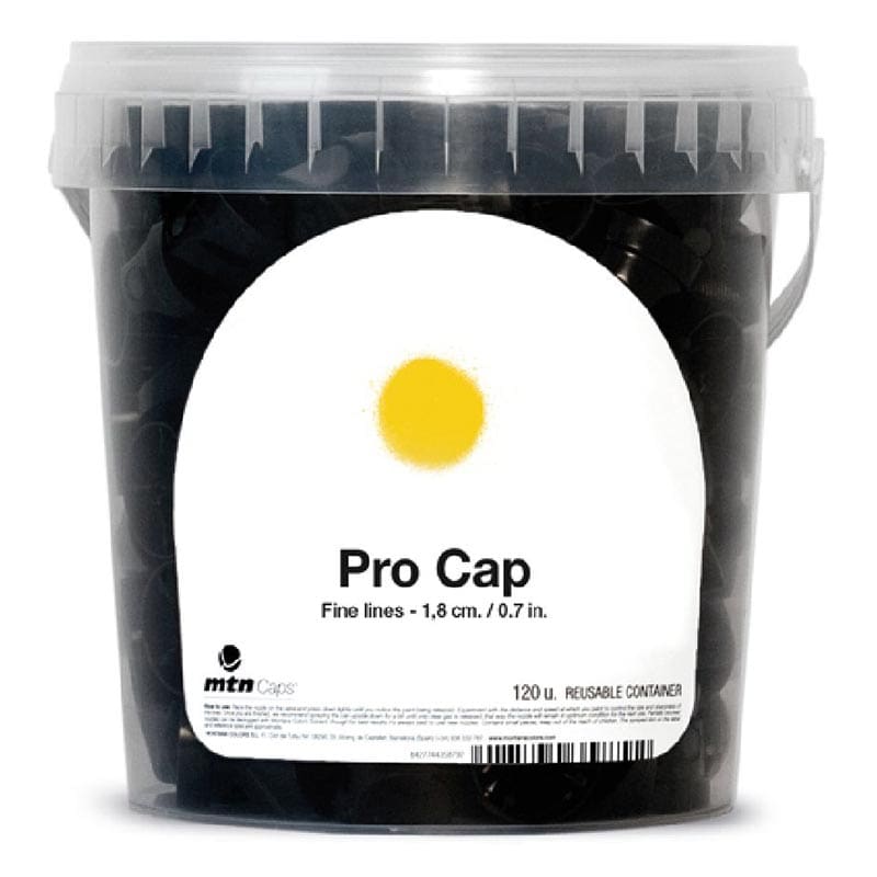 Pro Cap (Black With Grey Dot) - Bucket of 120