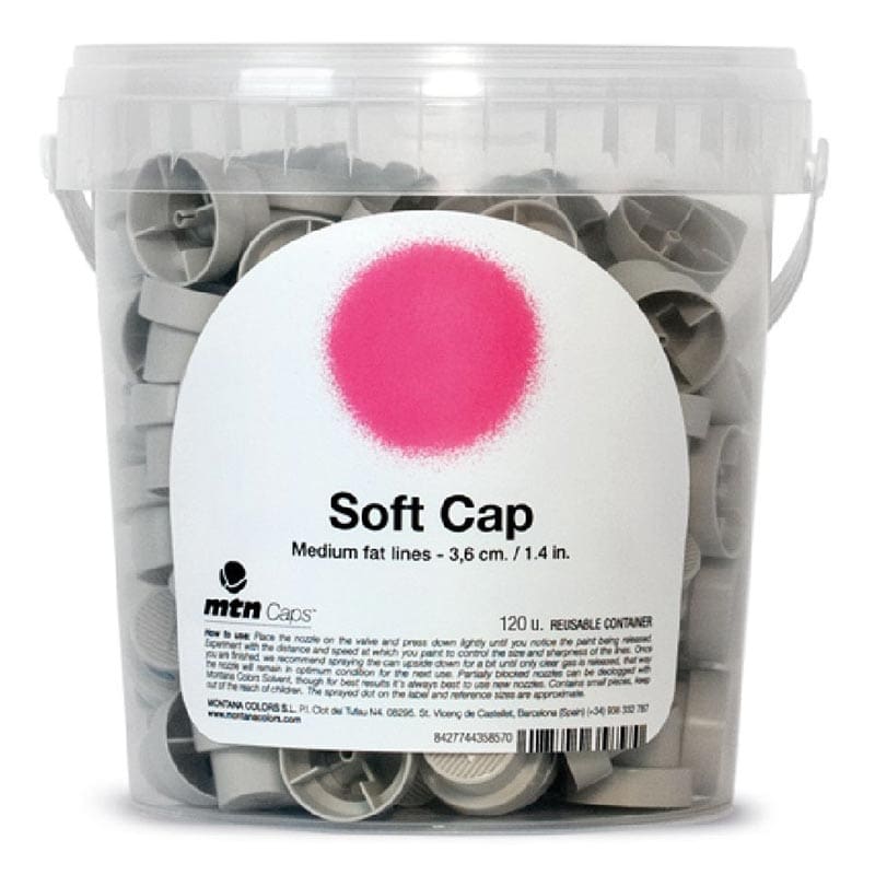 Soft Cap (Grey With Blue Dot) - Bucket of 120