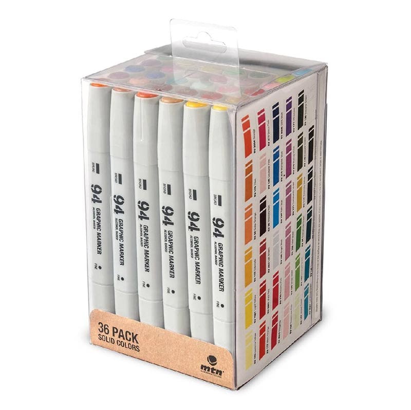 MTN Montana Colors 94 Graphic Marker Solid Colours Pack (36 Markers)