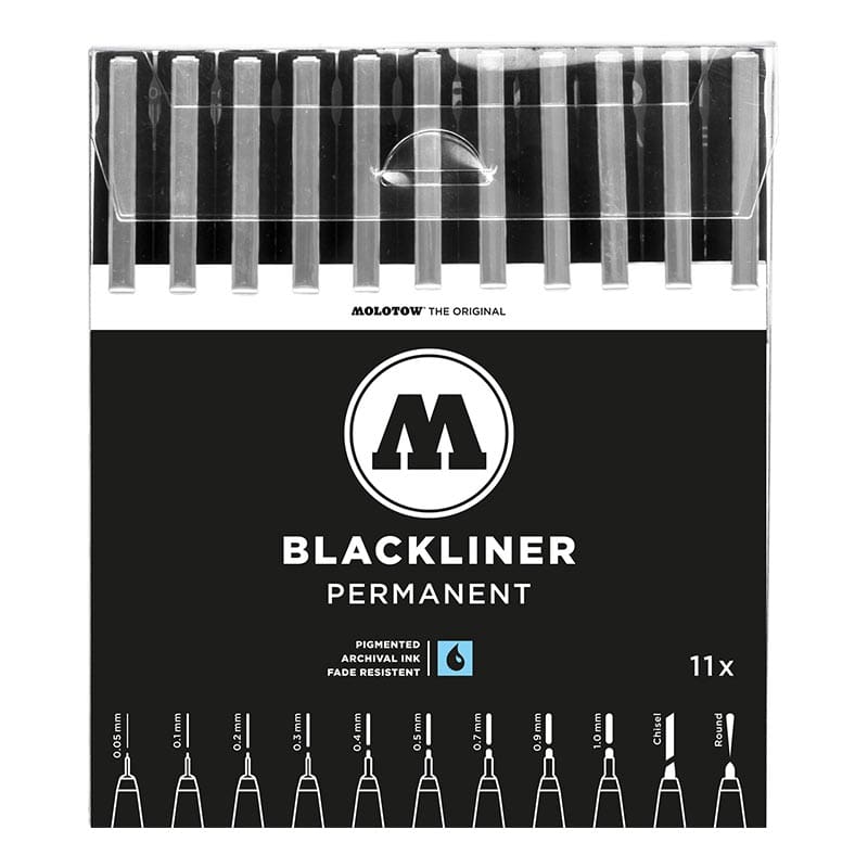Molotow Blackliner - Complete Set (11 Markers)