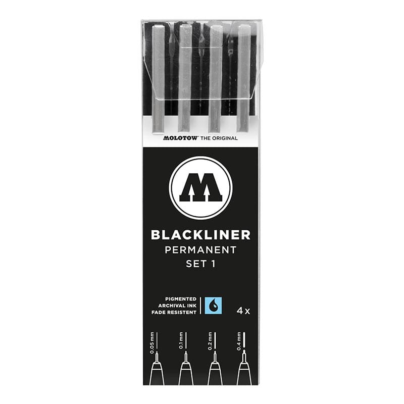 Molotow Blackliner - Set 2 (4 Markers)