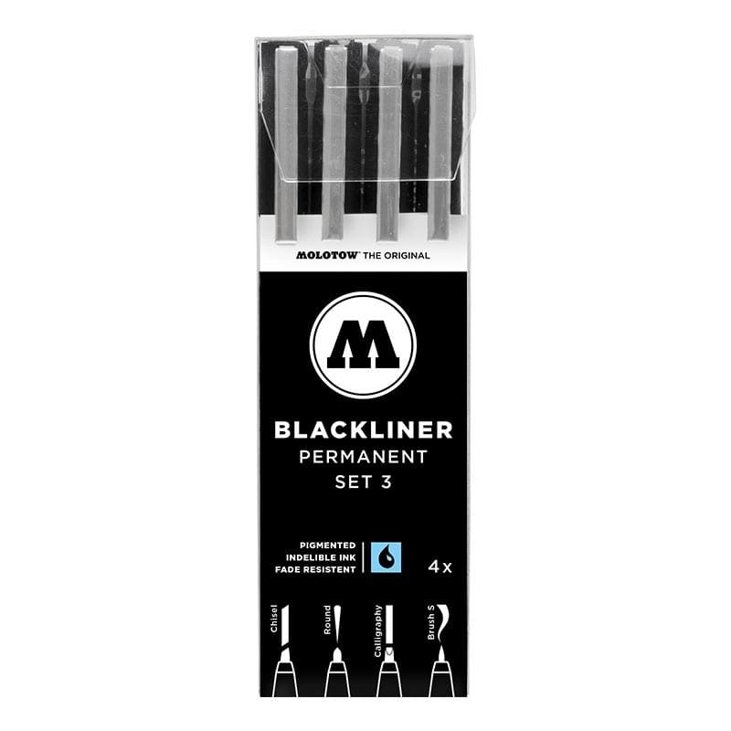 Molotow Blackliner - Set 3 (4 Markers)