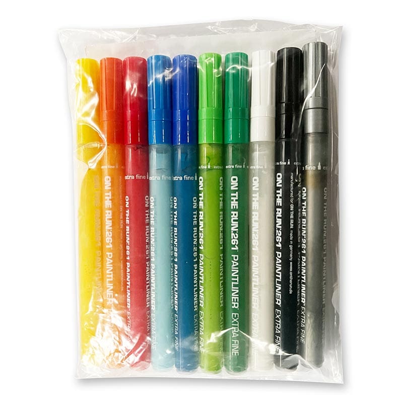 On The Run 261 Paintliner Extra Fine Set (10 Markers)