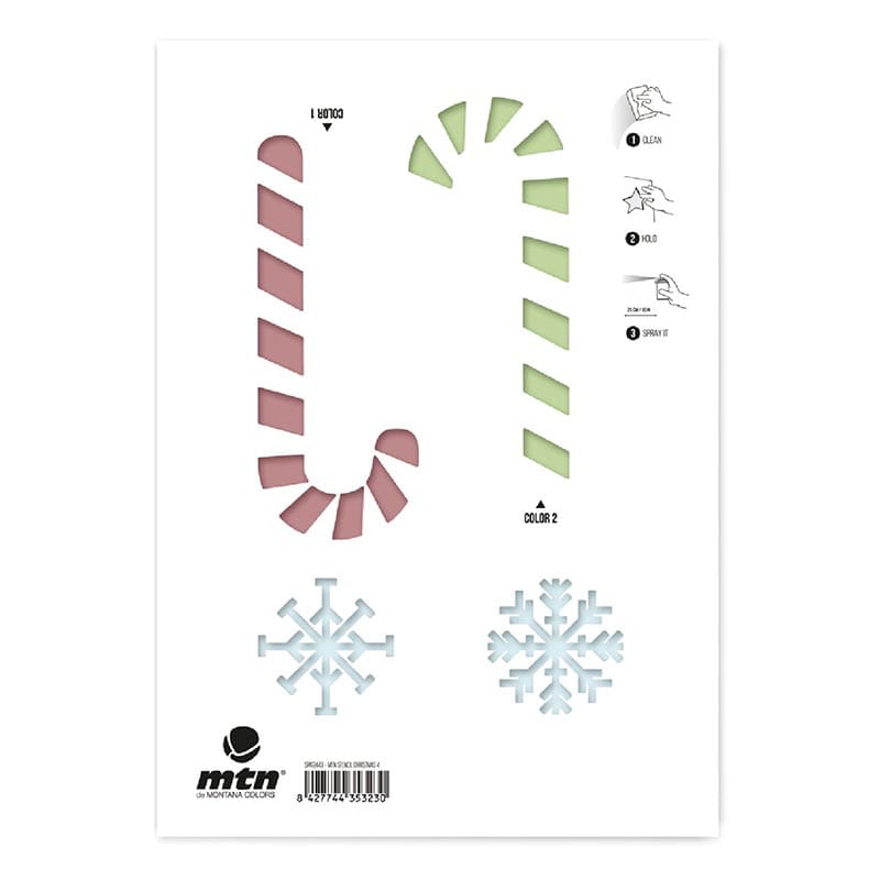 MTN Montana Colors Stencil - Christmas 4