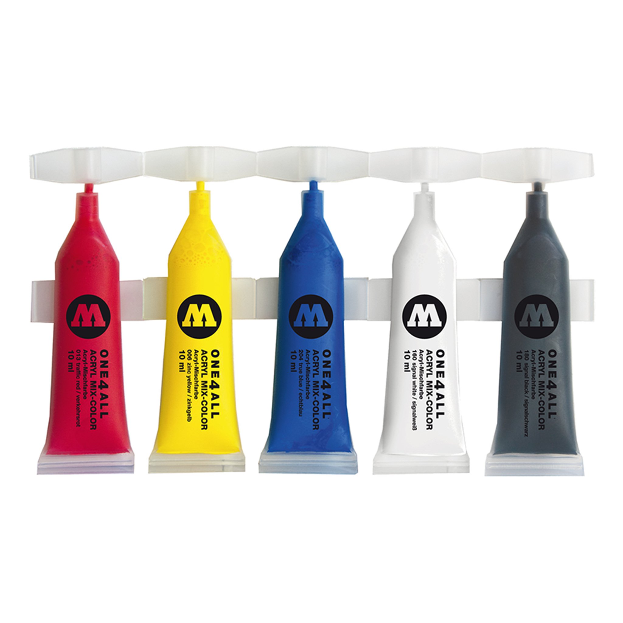 Molotow One4All Acrylic Paint Refill Strip Tubes 10ml (Set of 5)