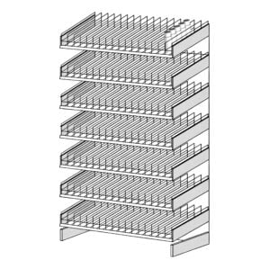 Molotow Empty 400ml Spray Paint Rack - 119 Slots (714 Can Capacity)