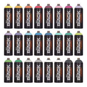 Montana Black Spray Paint 24 Pack (24 x 400ml)
