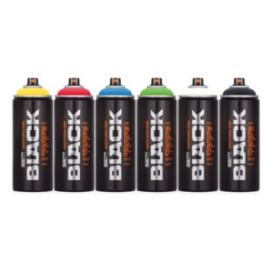 Montana Black Spray Paint Tryout Pack (6 x 400ml)