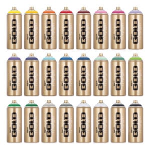 Montana Gold Spray Paint 24 Pack (24 x 400ml)