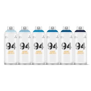 MTN Montana Colors 94 Blues Spray Paint Pack (6 x 400ml)