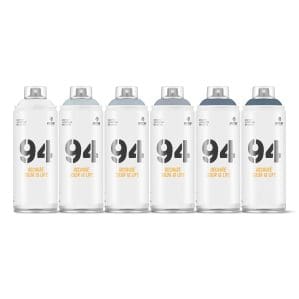 MTN Montana Colors 94 Cool Greys Spray Paint Pack (6 x 400ml)