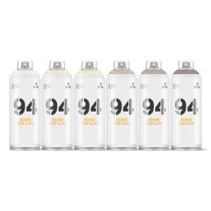 MTN Montana Colors 94 Warm Greys Spray Paint Pack (6 x 400ml)