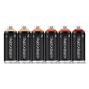 MTN Montana Colors Hardcore Oranges Spray Paint Pack (6 x 400ml)