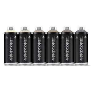 MTN Montana Colors Hardcore Warm Greys Spray Paint Pack (6 x 400ml)