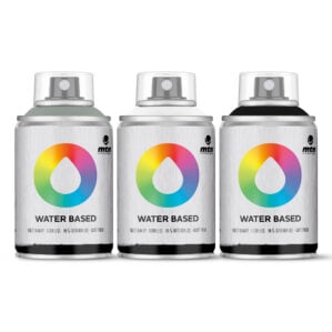 MTN Montana Colors Water Based Grey Spray Paint Workshop Pack (3 x 100ml)
