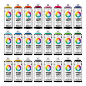 MTN Montana Colors Water Based Spray Paint 24 Pack (24 x 400ml)