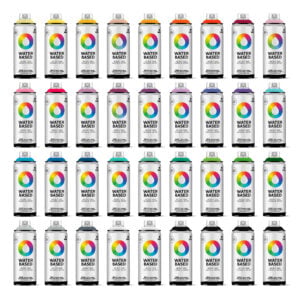 MTN Montana Colors Water Based Spray Paint 36 Pack (36 x 400ml)