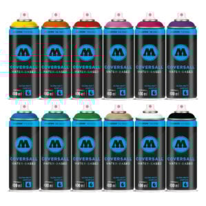 Molotow Coversall Water-Based Spray Paint 12 Pack (12 x 400ml)