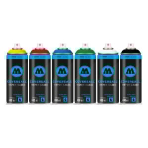 Molotow Coversall Water-Based Spray Paint Tryout Pack (6 x 400ml)