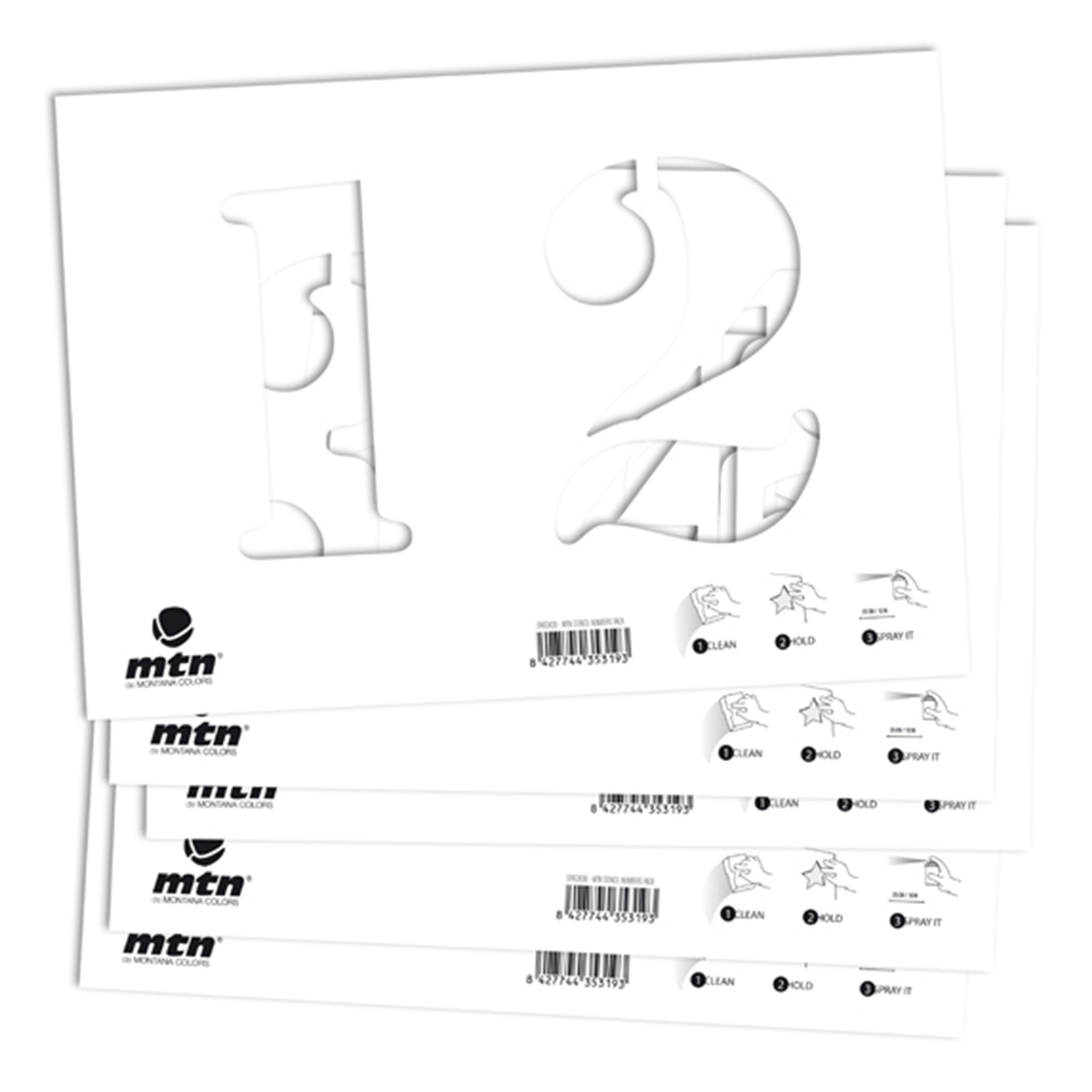 MTN Montana Colors Stencil - Number Set