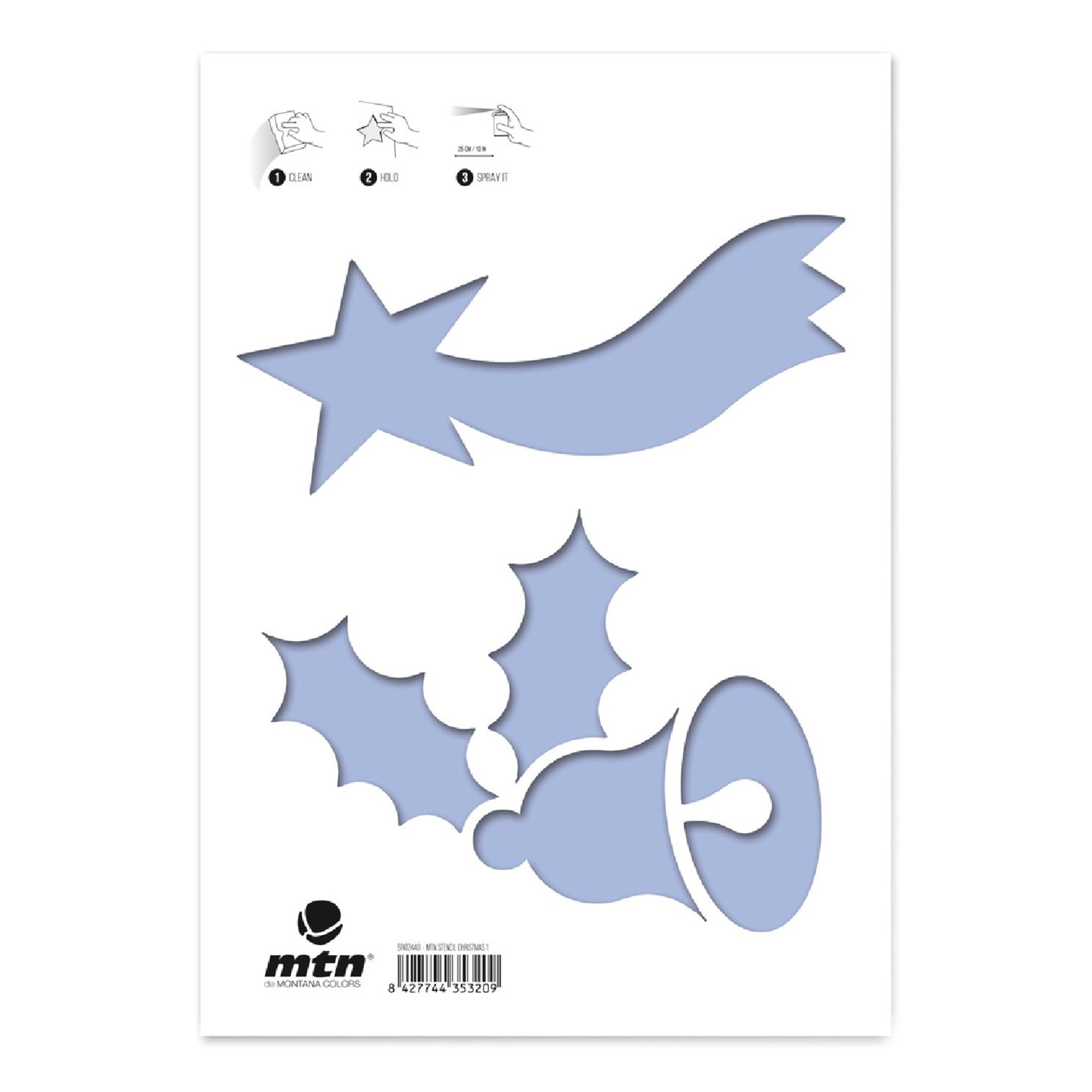MTN Montana Colors Stencil - Christmas 1