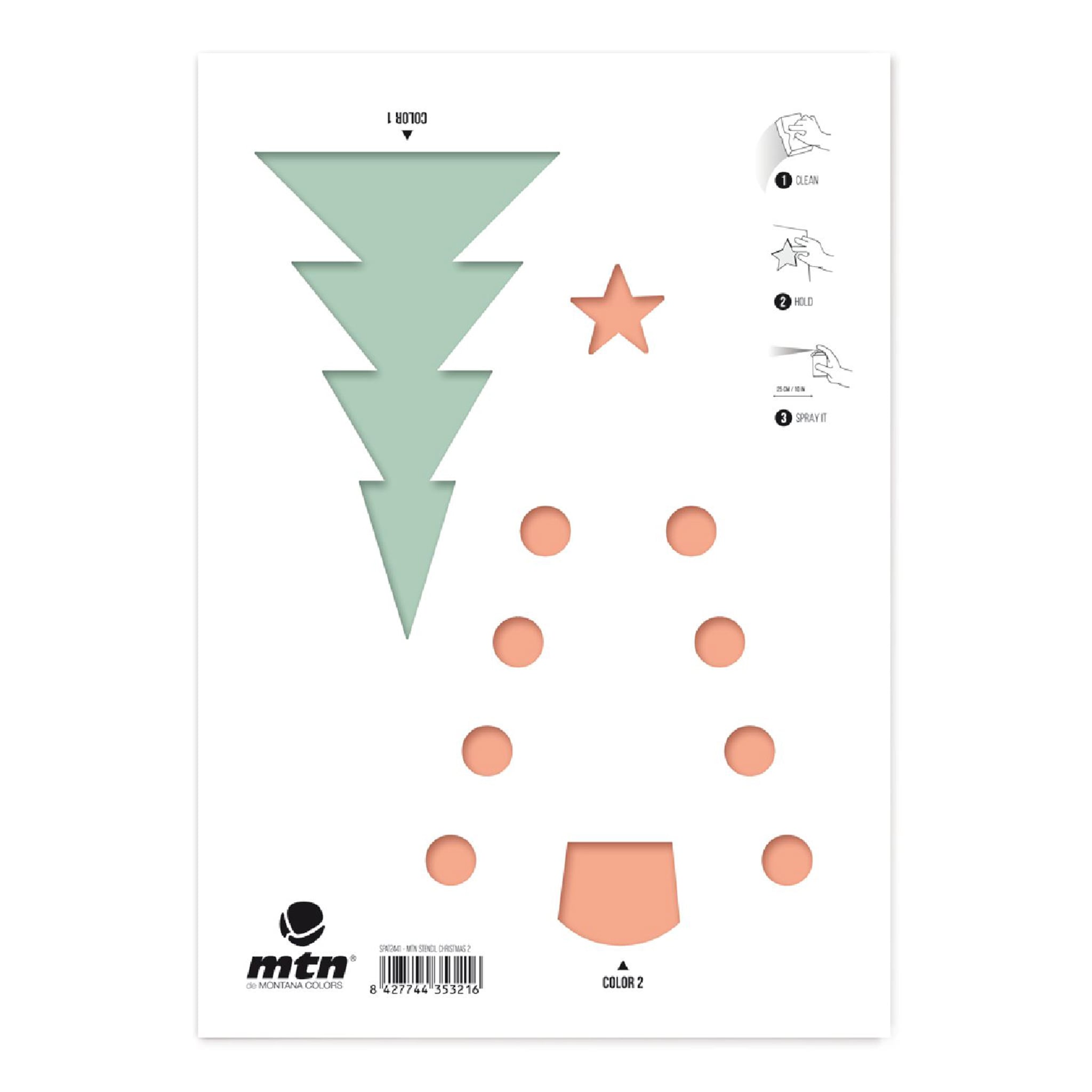 MTN Montana Colors Stencil - Christmas 2