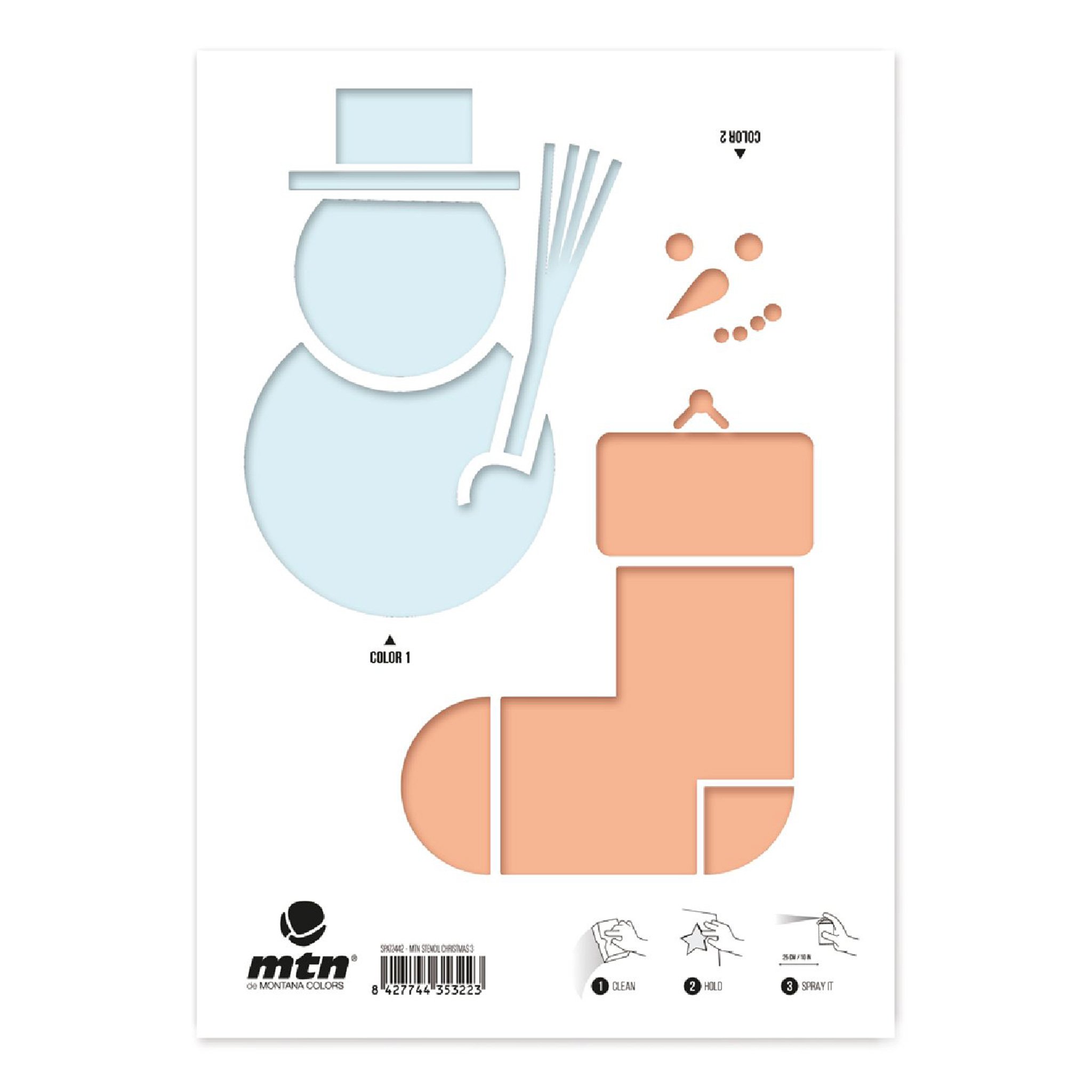MTN Montana Colors Stencil - Christmas 3