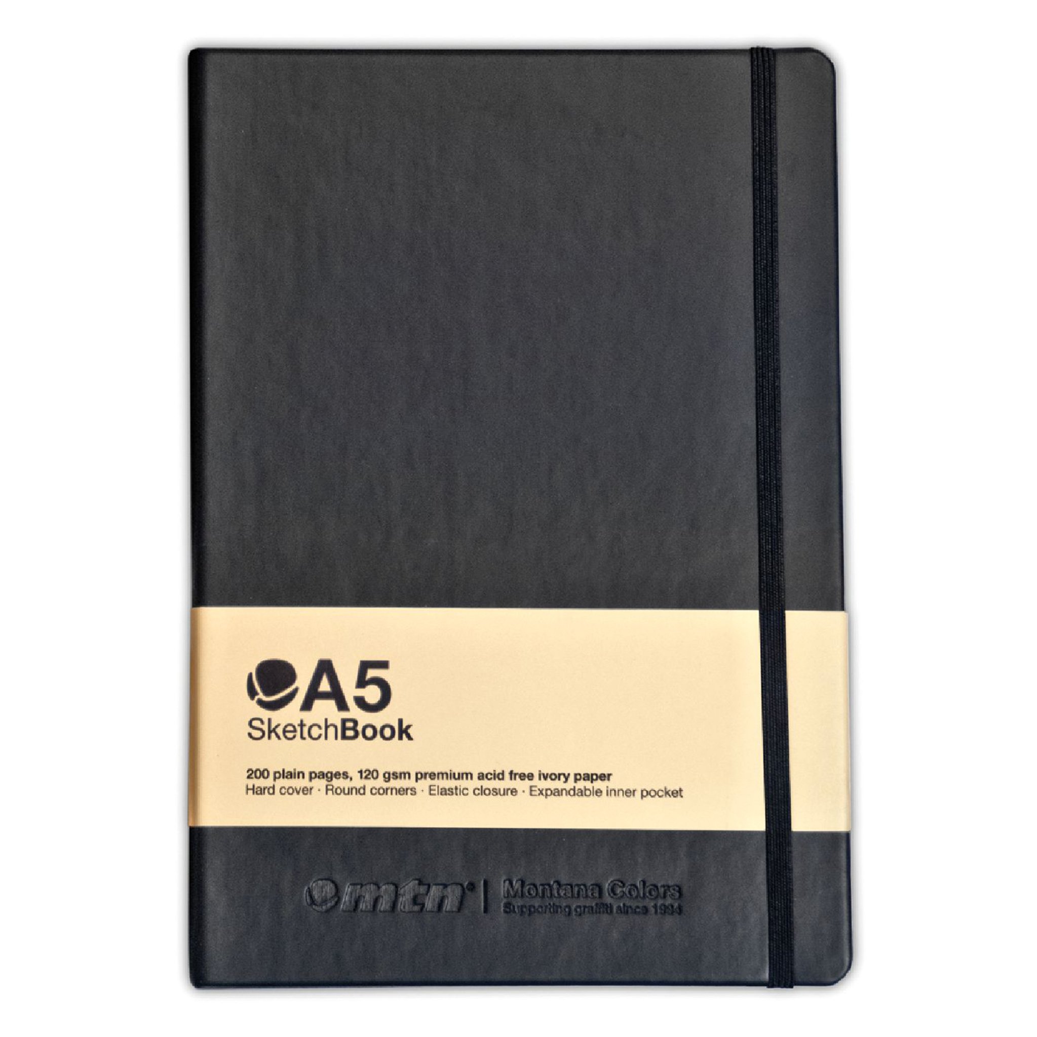 MTN Montana Colors Black Sketch Book - A5 Portrait